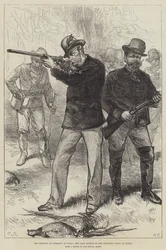The Emperor of Germany in Italy, the Last Battue of the Shooting Party at Monza